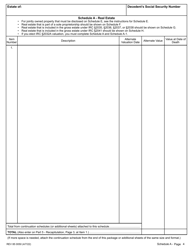 Form REV85 0050 Washington State Estate and Transfer Tax Return for Deaths Occurring January 1, 2014 and After - Washington, Page 4