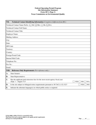 Form TCEQ-10002 (OP-1) Site Information Summary - Federal Operating Permit Program - Texas, Page 12