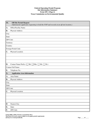 Form TCEQ-10002 (OP-1) Site Information Summary - Federal Operating Permit Program - Texas, Page 13