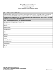 Form TCEQ-10002 (OP-1) Site Information Summary - Federal Operating Permit Program - Texas, Page 15