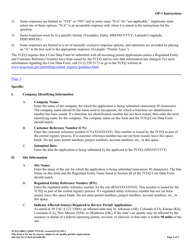 Form TCEQ-10002 (OP-1) Site Information Summary - Federal Operating Permit Program - Texas, Page 2