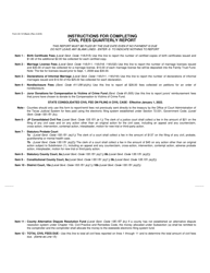 Form 40-141 Civil Fees Quarterly Report - Texas, Page 2