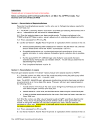 Instructions for Form ACFR-7 Grants Commitment Form - Vermont, Page 2