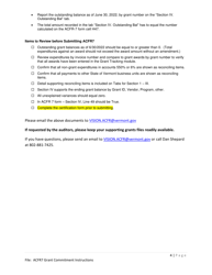 Instructions for Form ACFR-7 Grants Commitment Form - Vermont, Page 4