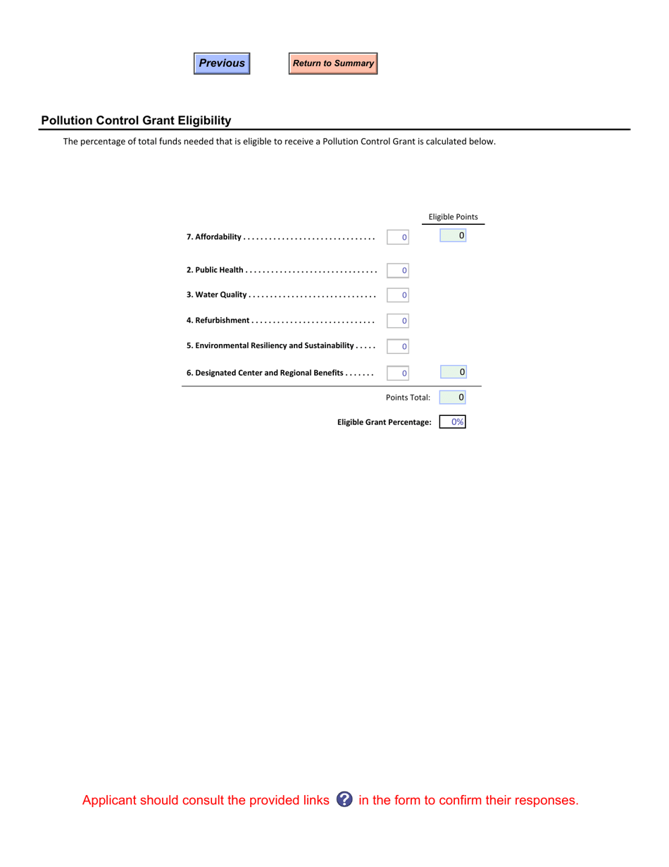 Cwsrf, Pc Grant, and Arpa Grant Priority List Application - Vermont, Page 13