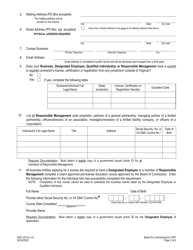 Form A501-27LIC License Application - Virginia, Page 2