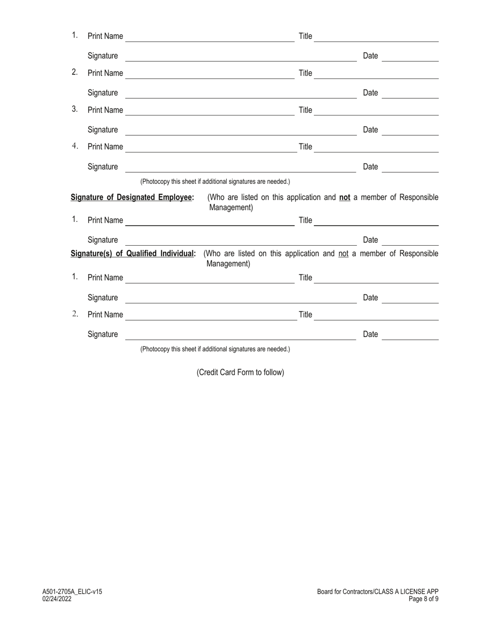 Form A501-2705A_ELIC Expedited Class a License Application - Virginia, Page 8