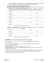 Form A501-27ADDSP Additional Specialty Designation Application - Virginia, Page 4