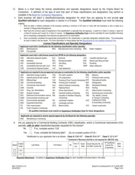 Form A501-27CHLIC Change in License Class Application - Virginia, Page 3