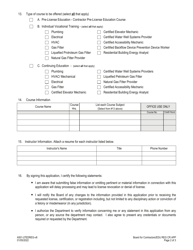 Form A501-27EDREG Education Provider Registration/Course Approval Application - Virginia, Page 2