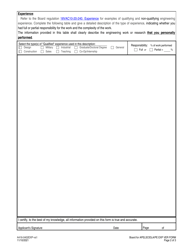 Form A416-0402EXP Professional Engineer Experience Verification Form - Virginia, Page 2