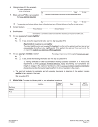 Form A416-0406LIC Landscape Architect License Application - Virginia, Page 4