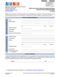 Form F491-CICNOTE Notice of Final Adverse Decision - Virginia, Page 3