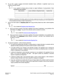 Form A506-3351LIC Lead Abatement Worker License Application - Virginia, Page 2