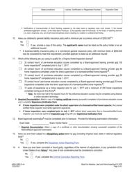 Form A506-3380LIC Home Inspector License Application - Virginia, Page 2