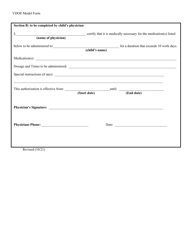 Medication Authorization Form for Prescription and Non-prescription Medications - Virginia, Page 2