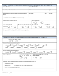 Form 032-08-0094-01-ENG Renewal Application for a License to Operate a Family Day Home (Fdh) - Virginia, Page 2
