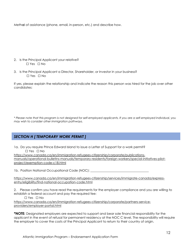Endorsement Application Form - Atlantic Immigration Program - Prince Edward Island, Canada, Page 12