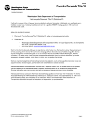 DOT Form 272-066 Title VI Complaint Form - Washington (Somali), Page 4