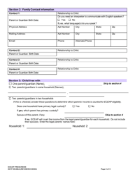 DCYF Form 05-006A Eceap Prescreen - Washington, Page 3