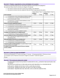 Formulario DCYF05-006 Seleccion Previa Y Solicitud De Eceap (Formulario Combinado) - Washington (Spanish), Page 5
