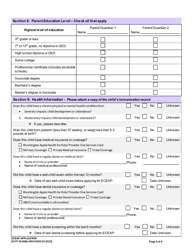 DCYF Form DOC05-006B Eceap Application - Washington, Page 5