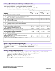 DCYF Form 05-006 Eceap Prescreen &amp; Application (Combined Form) - Washington, Page 5