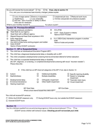 DCYF Form 05-006 Eceap Prescreen &amp; Application (Combined Form) - Washington, Page 7