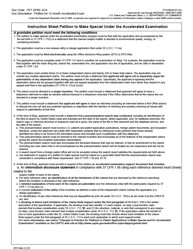 Form PTO/SB/28 &quot;Petition to Make Special Under Accelerated Examination Program&quot;, Page 3