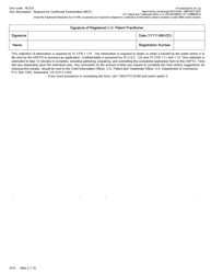 Form PTO/SB/30EFS Request for Continued Examination(Rce)transmittal (Submitted Only via Efs-Web), Page 2
