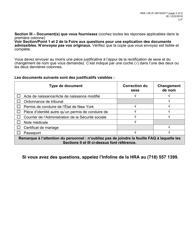 Form HRA-138 Demande De Changement De Nom Et/Ou De Sexe Dans Les Registres De L&#039;administration DES Ressources Humaines (HRA) - New York City (French), Page 2
