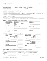 Form 4-17A Financial Disclosure Affidavit (Short Form) - New York, Page 2