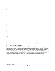 Pro Se Prisoner Civil Rights Amended Complaint - Connecticut, Page 6