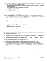 Form 102-4005B Joint Agency Application - Amendment Request - Alaska Aquatic Farm Program - Alaska, Page 7