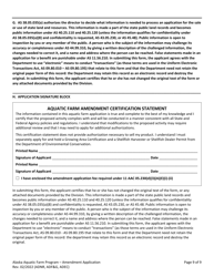Form 102-4005B Joint Agency Application - Amendment Request - Alaska Aquatic Farm Program - Alaska, Page 9