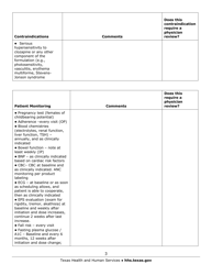 Medication Audit Checklist - Clozapine (Clozaril, Fazaclo, Versacloz) - Texas, Page 3