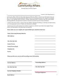Port out Request Form - Housing Choice Voucher Program - Georgia (United States), Page 2
