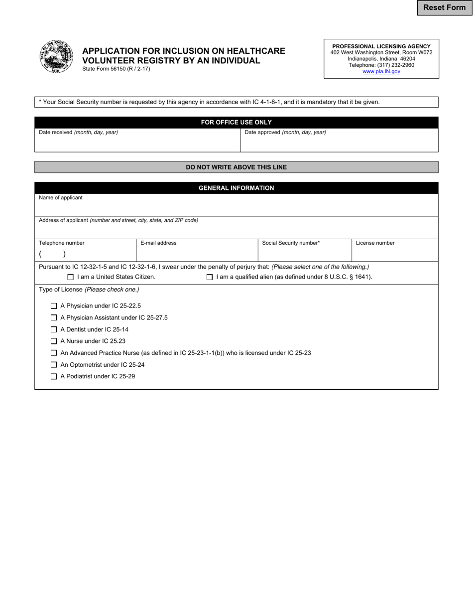 5615 Form.pdf State Form 56150 - Fill Out, Sign Online and Download Fillable PDF ...