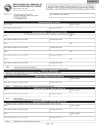 State Form 36071 Application for Approval of Real Estate Broker Course - Indiana, Page 2