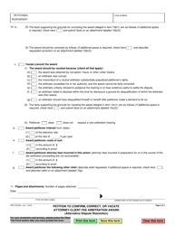 Form ADR-103 Petition to Confirm, Correct, or Vacate Attorney-Client Fee Arbitration Award (Alternative Dispute Resolution) - California, Page 3