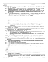 Form UD-105 Answer - Unlawful Detainer - California, Page 3
