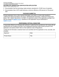 Form ISD/PAB-115 Distributed Generation Certification Application - California, Page 4