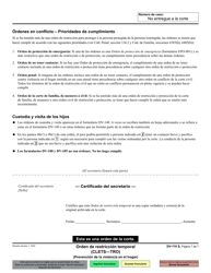 Formulario DV-110 Orden De Restriccion Temporal (Clets-Tro) - California (Spanish), Page 7