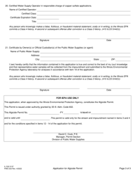 Form IL532 0137 (PWS033) Application for Algicide Permit - Illinois, Page 3