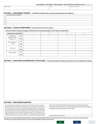 Form HLTH5497 Special Authority Request - Adalimumab/Infliximab/Vedolizumab/Tofactinib for Ulcerative Colitis - Renewal Coverage - British Columbia, Canada, Page 2