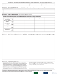 Form HLTH5495 Special Authority Request - Adalimumab/Infliximab/Vedolizumab/Tofactinib for Ulcerative Colitis - Renewal Coverage - British Columbia, Canada, Page 2