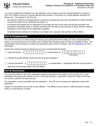 Form L2 &quot;Application to End a Tenancy and Evict a Tenant or Collect Money&quot; - Ontario, Canada, Page 12