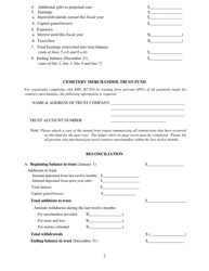 Form CPN-1 Sellers of Pre-need Cemetery Merchandise and Cemetery Companies Annual Reportin - Kentucky, Page 2