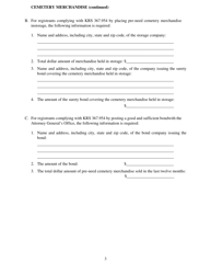 Form CPN-1 Sellers of Pre-need Cemetery Merchandise and Cemetery Companies Annual Reportin - Kentucky, Page 3