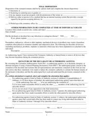 Form CR-1 Cremation Authorization Form - Kentucky, Page 4